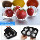 1 Pc 6-Grid Round Ice Cube Tray – Silicone Ice Mold for Party & Bar (Random Color)