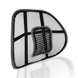 1-Piece Lumbar Back Support | Mesh Cushion Backrest with Massage Beads for Office, Home & Car Seat