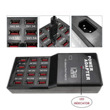 12-Port USB Charging Station – 12A Fast Charger Hub for Multiple Devices