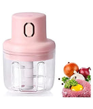 250ml USB Rechargeable Mini Grinder Food Chopper – Portable Single Bowl Food Processor