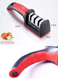 3-in-1 Knife Sharpener with Ceramic Peeler – 3-Stage Diamond-Coated Kitchen Helper