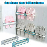 3-in-1 Wall-Mounted Folding Shoe Rack & Towel Hanger – Multipurpose Space-Saving Organizer