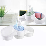 3-in-1 Soap Dispenser and Sponge Holder Liquid Dispenser for Kitchen and Washroom