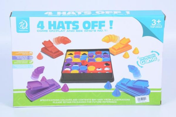 4-Hats Off Flipping Game – Fun Interactive Tabletop Game for Kids & Family