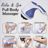 4-in-1 Relax & Spin Tone Vibration Electric Body Massager with Interchangeable Heads