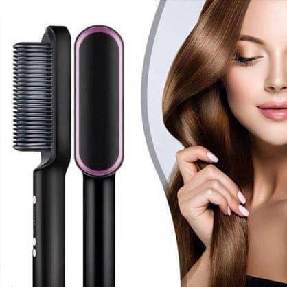 Heat Control Straightener Brush