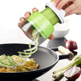 4in1 Vegetable Spiral Cutter – BPA-Free ABS Plastic & 304 Stainless Steel Blades