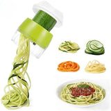 4in1 Vegetable Spiral Cutter – BPA-Free ABS Plastic & 304 Stainless Steel Blades