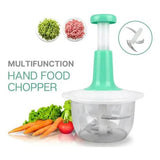 Manual Hand Push Chopper | 1.5L Multi-Functional Vegetable & Meat Grinder, Grater, Chopper