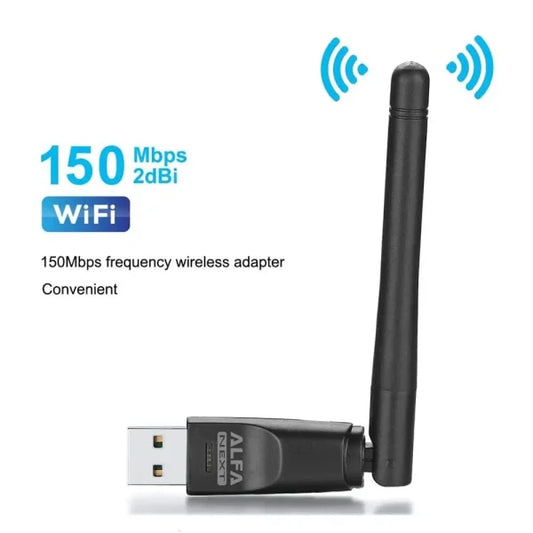 Alfa WiFi USB Adapter W114 | 3dBi RTL8188 Antenna for High-Speed Wireless Connectivity