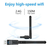 Alfa WiFi USB Adapter W114 | 3dBi RTL8188 Antenna for High-Speed Wireless Connectivity