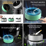 Ashtray with Air Purifier – Smokeless Multipurpose Ashtray with Air Cleaning Function (Random Colors)