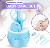 Baby Manicure & Nail Care Set | Safe Baby Grooming Kit with Plastic Case (Random Color)