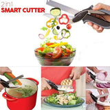 Clever Cutter 2-in-1 Knife & Cutting Board | Stainless Steel Utility Cutter for Smart Chopping