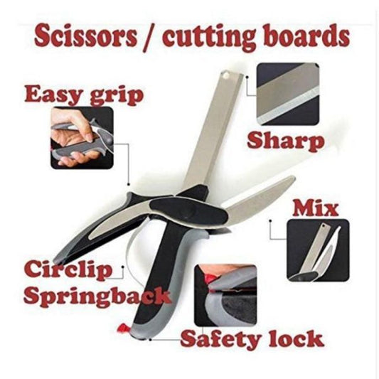 Clever Cutter 2-in-1 Knife & Cutting Board | Stainless Steel Utility Cutter for Smart Chopping