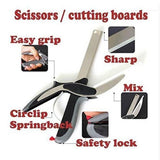 Clever Cutter 2-in-1 Knife & Cutting Board | Stainless Steel Utility Cutter for Smart Chopping