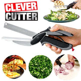 Clever Cutter 2-in-1 Knife & Cutting Board | Stainless Steel Utility Cutter for Smart Chopping