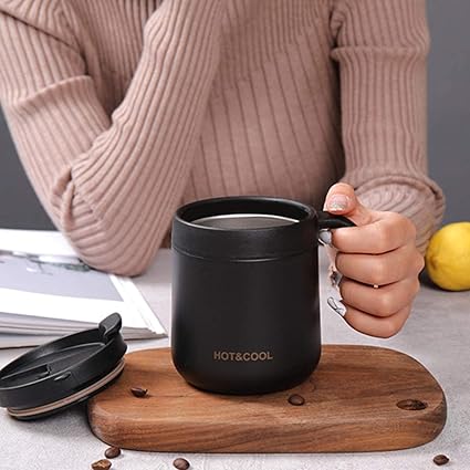 850ml Insulated Stainless Steel Coffee Mug with Handle | Travel Coffee Mug