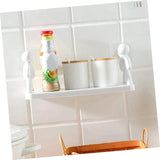 Creative No-Drill Wall Shelf Kitchen & Bathroom Organizer Rack for Accessories