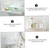 Creative No-Drill Wall Shelf Kitchen & Bathroom Organizer Rack for Accessories