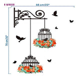 3D Bird Cage Self-Adhesive Wall Sticker | DIY Waterproof PVC Wallpaper (70 x 25cm) for Home Decor