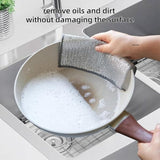 Dish Washing Cleaning Cloth | Metal Wire Dish Washing Rugs For Kitchen Dishes