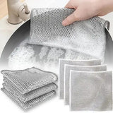 Dish Washing Cleaning Cloth | Metal Wire Dish Washing Rugs For Kitchen Dishes