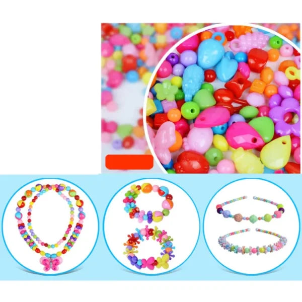 DIY Apple Beads Jewellery Making Kit – Handmade Accessories for Bracelets, Necklaces & Headwear