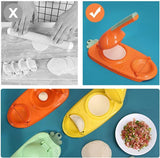 Dumpling Maker Dough Pressing Tool | Manual Wrapper Making Plastic Mold (Random Color)