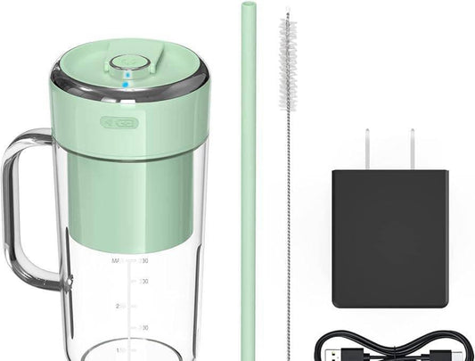 Portable Fruit Juicer With Straw Rechargeable