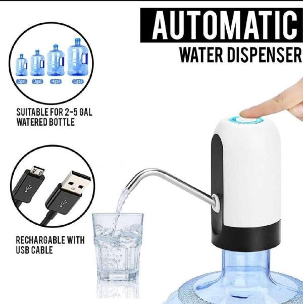 Portable Electric Water Dispenser USB Rechargeable Automatic Water Pump for Bottled Water