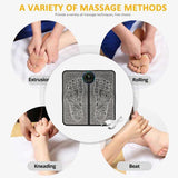 EMS Foot Massager Mat | Electric USB Charging Acupuncture Foot Pad with Smart Display for Blood Circulation & Health Care