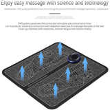 EMS Foot Massager Mat | Electric USB Charging Acupuncture Foot Pad with Smart Display for Blood Circulation & Health Care