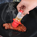 Extruded Silicone Oil Brush Bottle | BBQ & Kitchen Cooking Tool (Random Color)