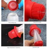 Extruded Silicone Oil Brush Bottle | BBQ & Kitchen Cooking Tool (Random Color)