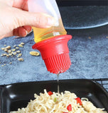 Extruded Silicone Oil Brush Bottle | BBQ & Kitchen Cooking Tool (Random Color)