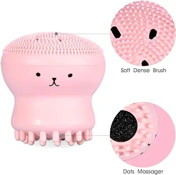 Facial Cleansing Octopus Massager – Gentle Face Scrubber for Women | Random Color