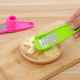 Garlic Press Grater Slicer | Multi-Functional Plastic Garlic Grinding Tool | Kitchen Accessories (Random Color)