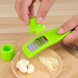 Garlic Press Grater Slicer | Multi-Functional Plastic Garlic Grinding Tool | Kitchen Accessories (Random Color)