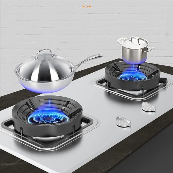 Gas Stove Non-Slip Bracket & Windproof Hood | Universal Cast Iron Gas Cooker Accessories