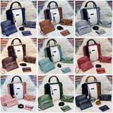 High Quality Cynthetic Rexine 5pcs Hand Bag Set