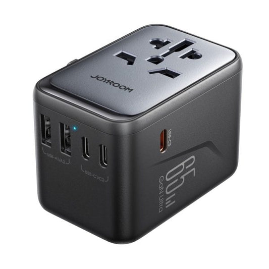 Universal 17W 4-Port Travel Adapter – Joyroom JR-TCW01 | All-in-One Charger for Worldwide Use