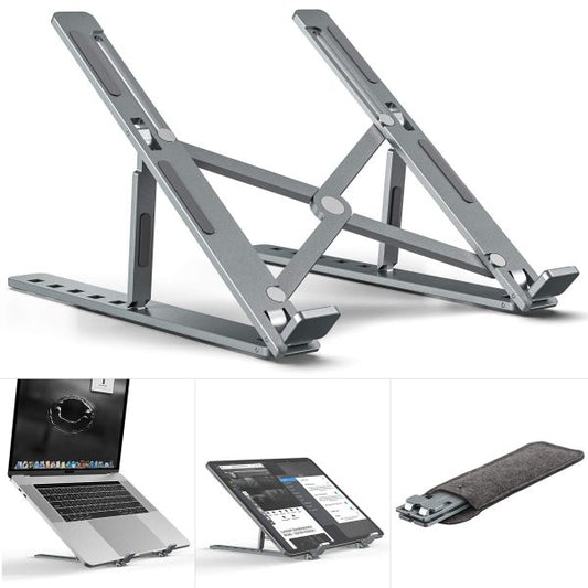 Creative Folding Laptop Stand | Portable Storage Bracket Made of Durable Fiber Plastic