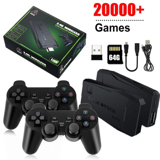 M8 Game Console 4K with Tekken 3 | 64GB TF Card for 20,000+ Games & Dual Controllers