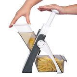 Mandoline Vegetable Cutter Slicer & Chopper | Multi-Function Vertical Vegetable Shredder & Grater