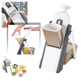 Mandoline Vegetable Cutter Slicer & Chopper | Multi-Function Vertical Vegetable Shredder & Grater