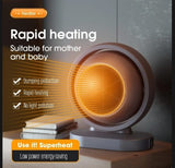 Mini Electric Portable Heater | 380W Intelligent Desktop Air Fan Warmer