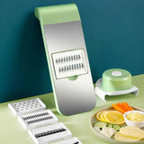 Multi-Functional Manual Vegetable Slicer & Cutter | Safe Potato Shredder, Garlic & Carrot Grater, Chopper