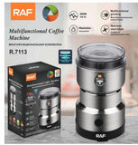 Multi-Purpose Electric Coffee Grinder – Automatic Stainless Steel Coffee & Spice Bean Grinder (RAF)