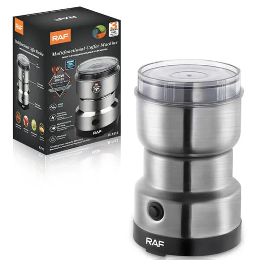 Multi-Purpose Electric Coffee Grinder – Automatic Stainless Steel Coffee & Spice Bean Grinder (RAF)